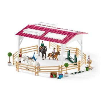 Schleich 42389 Lovasiskola lovasokkal és lovakkal kép