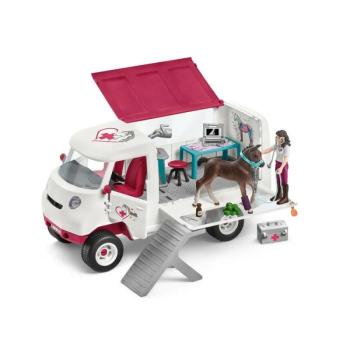 Schleich 42439 Mobil állatorvosi rendelő csikóval és állatgondozóval, új kép