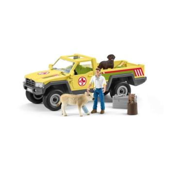 Schleich 42503 Mentő terepjáró állatorvossal, 28 x 11 x 10,5 cm kép