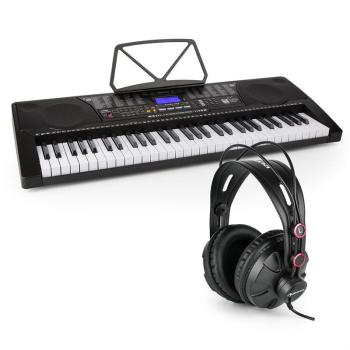 SCHUBERT Etude 255 USB keyboard fülhallgatóval, 61 billentyű, USB, LCD kijelző kép