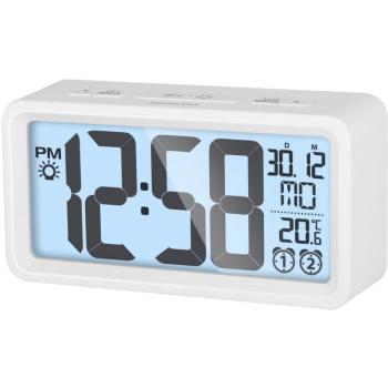Sencor SDC 2800 W ébresztőóra hőmérőve, fehér kép