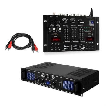 Skytec SPL1000EQ, PA-erősítő szett Resident DJ 22 BT 2CH keverőpulttal kép