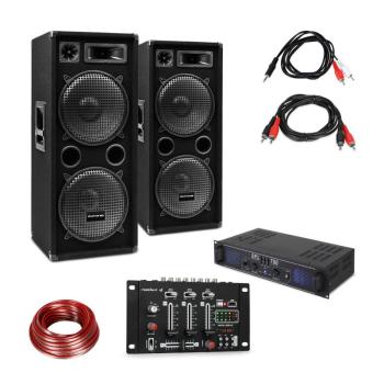 Skytec SPL700EQ, erősítő készlet, 2 hangfal, Bluetooth keverőpult kép