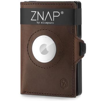 Slimpuro ZNAP Airtag Wallet, 12 kártya, érmés rekesz, 9 x 1,8 x 6 cm (Sz x M x M), RFID-védelem kép