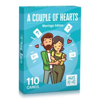 Spielehelden A Couple of Hearts Pároknak 110 szeretetteljes angol nyelvű kérdés házaspárok számára kép