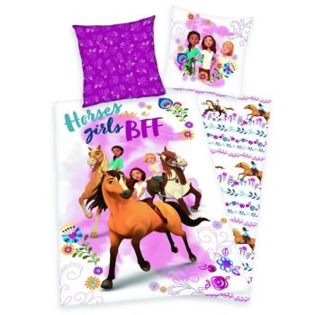 Spirit Horses girls pamut gyermekágynemű, 140 x 200 cm, 70 x 90 cm kép
