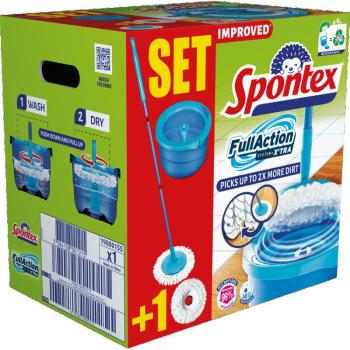 Spontex Full Action System Plus rojtos felmosó mop kép