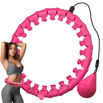 Súlyozott, edzéstámogató hulahopp karika, rózsaszín kép