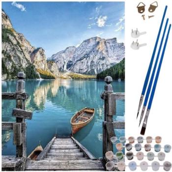 Számfestő fa rámával, Kanada - 40x50 kép