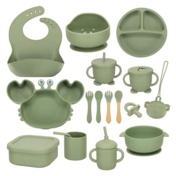 Szilikon étkészlet gyerekeknek, rák kép