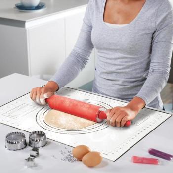 Szilikon nyújtólap - mérettáblázattal - 60 x 40 cm kép