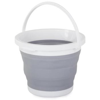 Szilikon összecsukható vödör szürke 5l kép