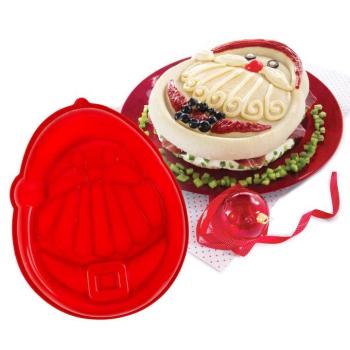 Szilikon sütőforma - Mikulás - 24 x 30 x 4,5 cm kép