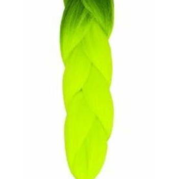 Szintetikus hajfonat - neon zöld / zöld kép