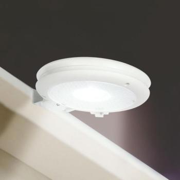 Szolár ereszcsatorna fény - 3 hidegfehér SMD LED - fehér - 11 x 2,6 cm kép