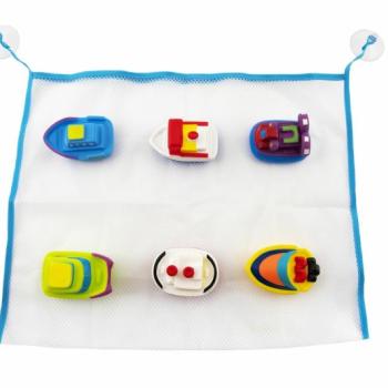 Teddies gumihajó játék készlet kádba, 6 db-os, zacskóban kép
