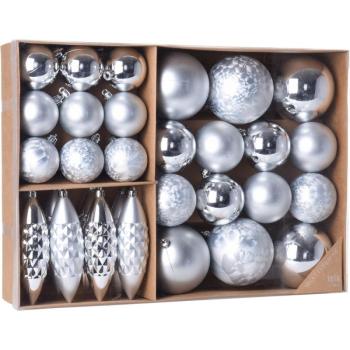Terme karácsonyi dísz készlet, ezüst, 31 db kép