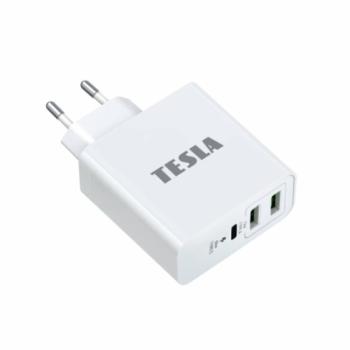 TESLA Device PA65 - USB - C töltőadapter 65W 3 az 1-ben kép