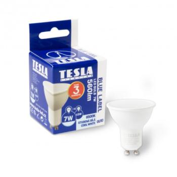 Tesla - LED izzó, GU10, 7W, 230V, 560lm, 6500K, 100° kép