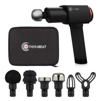 Therabeat Tofta, masszázs pisztoly, neoprén fogantyú, 220 W, 1300 - 3300 fordulat/perc 6 fokozat 6 tartozék kép