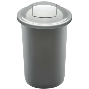 Top Bin szelektív hulladékgyűjtő kosár, 50 l, ezüst kép