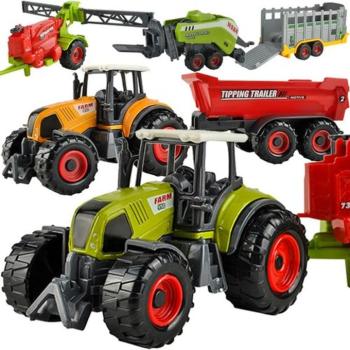 Traktor játék szett 6 db kép