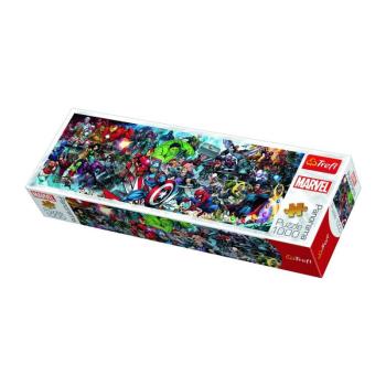 Trefl panorámás puzzle Marvel világa, 1000 részes kép