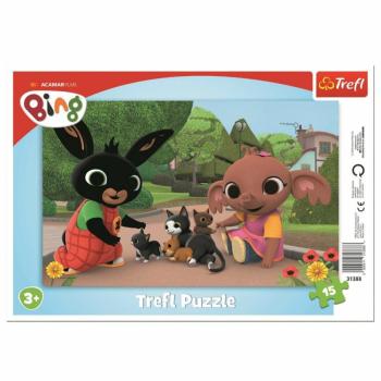 Trefl Puzzle Bing Játék a kiscicákkal, 15 részes kép