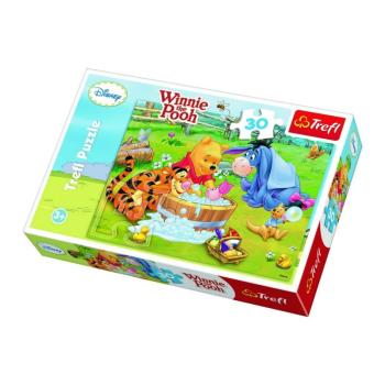 Trefl Puzzle Micimackó – Malacka fürdője, 30 részes kép