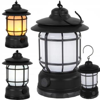 Újratölthető led usb kemping lámpa  kép