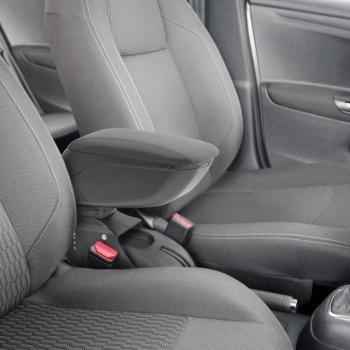 Univerzális autós könyöklő tárolórekesszel - fekete kép