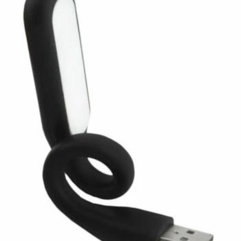 USB szilikon LED lámpa (fekete) kép