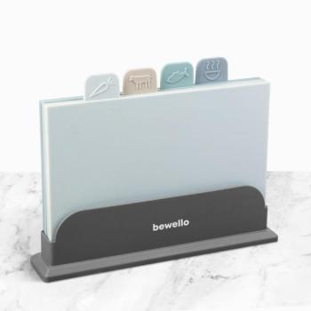 Vágódeszka készlet - műanyag - 29 x 22,3 cm - 4 db / csomag kép