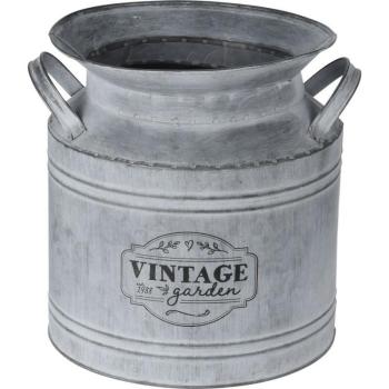 Vintage dekoratív cink tejes kanna, 21 x 22 cm kép
