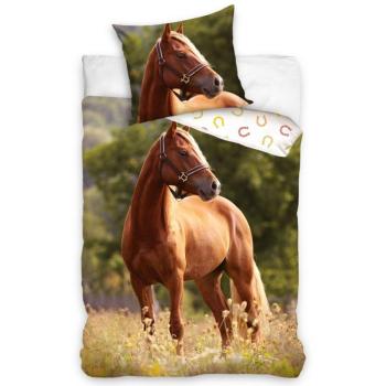 Vörös lovas pamut ágynemű, 140 x 200 cm, 70 x 90 cm kép