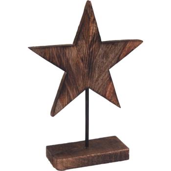 Wooden Star fa dekoráció, 26 cm kép