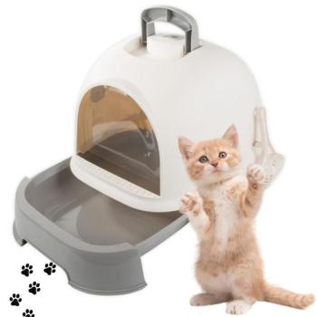 Zárt macskaalom tálca lapáttal, 40 x 50 x 43 cm kép