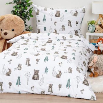 4Home  Forest Friends pamut ágyneműhuzat, 140 x 200 cm, 70 x 90 cm kép