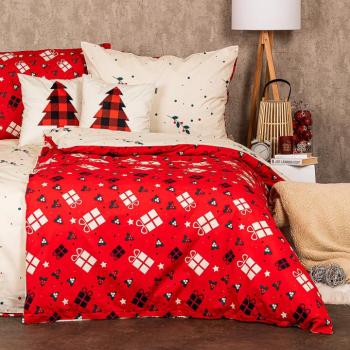 4Home karácsonyi pamut ágyneműhuzat Christmas joy, 140 x 200 cm, 70 x 90 cm kép