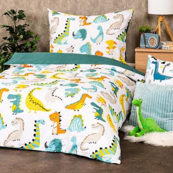 4Home Little dino gyerek pamut ágyneműhuzat, 140 x 200 cm, 70 x 90 cm kép