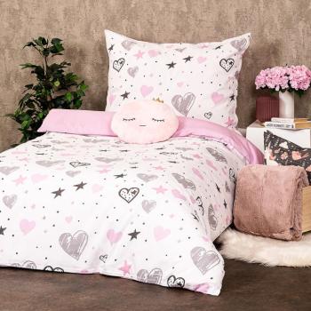 4Home Little heart pamut ágyneműhuzat, 140 x 200 cm, 70 x 90 cm kép