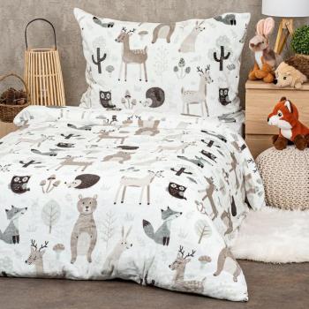4Home Nordic friends gyerek mikroflanel ágyneműhuzat 140 x 200 cm, 70 x 90 cm kép