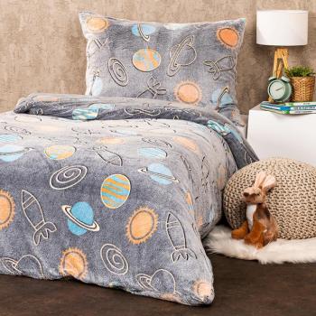 4Home Planetarium világító mikroflanel ágyneműhuzat 140 x 200 cm, 70 x 90 cm kép