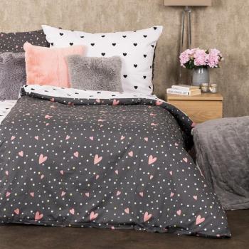 4Home Szívek pamut ágyneműhuzat, 140 x 200 cm, 70 x 90 cm kép
