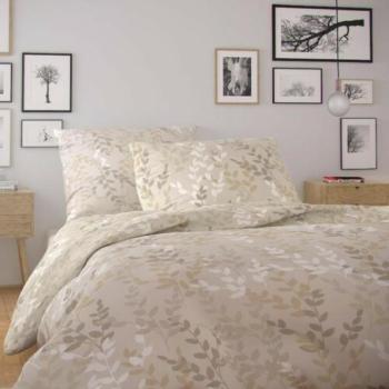 Kvalitex Nordic Astrid pamut ágynemű, tejszín, 140 x 200 cm, 70 x 90 cm kép