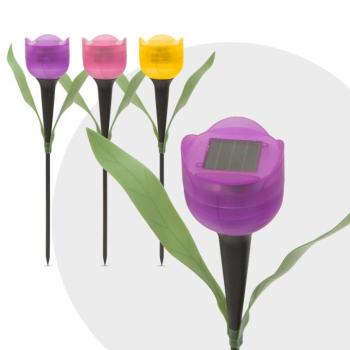 LED-es napelemes tulipánlámpa (30 cm) kép