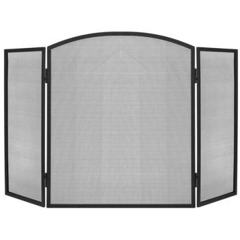 Kaminer PK013 Kandalló szikrafogó, 118×76 cm, fekete kép