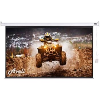 AVELI Rolós vetítővászon, elektromos motoros, 150", (16:9) kép