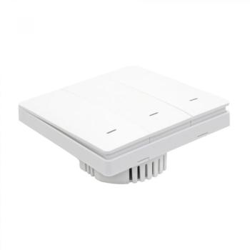 Chameleon CH-WZB-WSW-300 háromkörös kapcsoló, vezeték nélküli, 150 m hatótáv, 3 kimeneti csatorna, 230 V, ZigBee 3.0, 109 x 101 x 53 mm kép