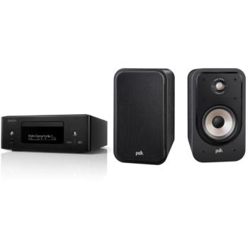 Denon RCD-N12 DAB CEOL fekete + Polk Audio Signature S20e Black kép